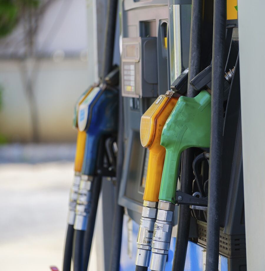 Fuel station pumps